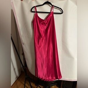 Elegant Pink Satin cami dress